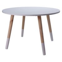 KidCollection -  Kindertafel van Hout - 60 x 60 x 41 cm - Wit