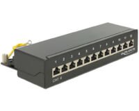 DeLock Patch Panel 12 Port Cat. 6 Black refurbished Netwerken