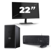 Dell Inspiron 620 Tower - Intel Core i7-3e Generatie - 8GB RAM - 240GB SSD - Windows 10 + 1x 22 inch Monitor