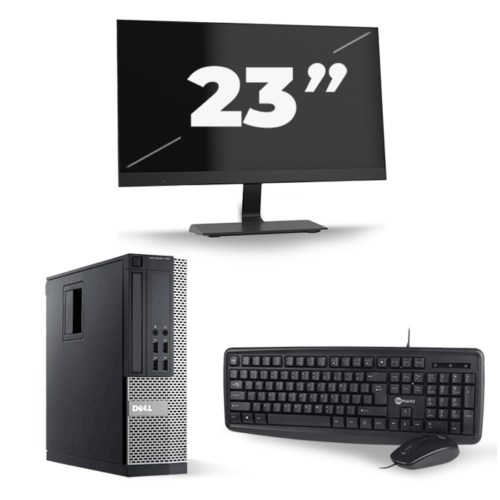 Dell Optiplex 790 SFF - Intel Core i5-2e Generatie - 8GB RAM - 240GB SSD - Windows 10 + 1x 23 inch Monitor