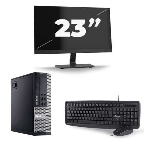 Dell Optiplex 990 SFF - Intel Core i3-2e Generatie - 8GB RAM - 240GB SSD - Windows 10 Home + 1x 23 inch Monitor