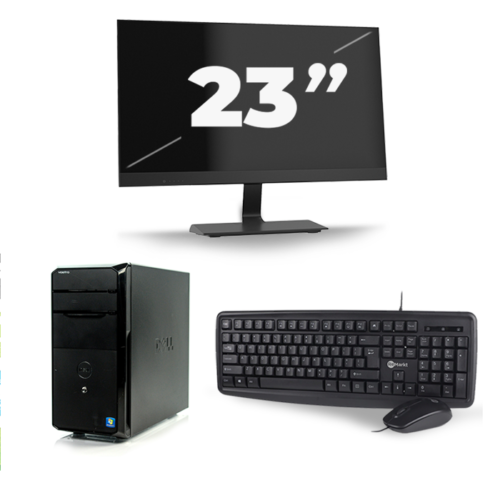 Dell Vostro 430 Micro Tower - Intel Core i5-1e Generatie - 8GB RAM - 240GB SSD - Windows 10 + 1x 23 inch Monitor