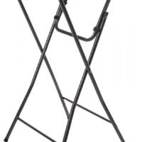 Pro Garden - Inklapbare Robuuste Statafel - Stalen frame - Ø80x110cm - Wit/Grijs