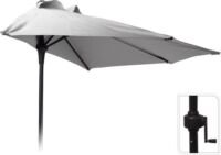 Pro Garden Parasol Half Rond - dia 250cm - Grijs