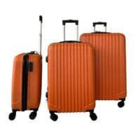 Hoffmanns Kofferset 3-delig INCL Cijferslot - 76x52x30cm - Travelline Oranje - 360 graden wielen