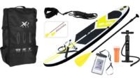 XQ Max Special Edition Sup board set MET Waterproof telefoonhoesje- 6-delig - tot 150 kg - 320 cm - Opblaasbaar  - Geel/zwart