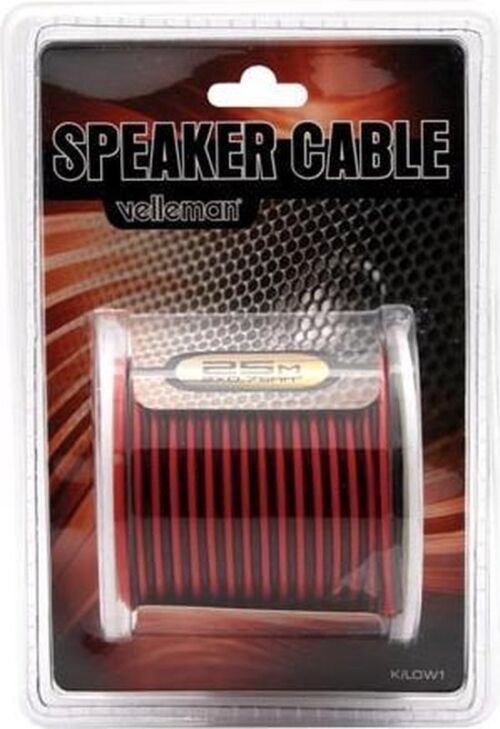 Luidsprekerkabel rood/zwart 2 x 0.50 mm2 100 mVelleman