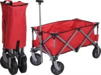 Bolderkar Opvouwbaar - 70kg - 90 x 49 x 58cm - Rood