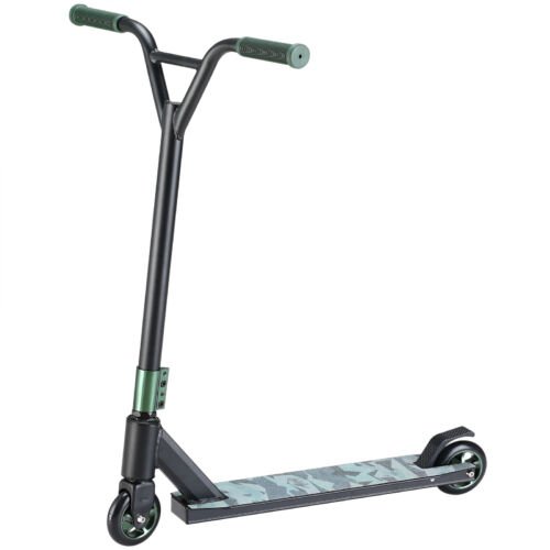 Sportana Premium Stuntstep Stuntscooter  -  Camouflage / Groen - ABEC 9 - Aluminium