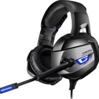 ONIKUMA K5 - Gaming headset - Grijs - PS4 + PC + Xbox One