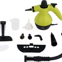 LUND Professional Hand Stoomreiniger MET 6 Opzetstukken - Steam Cleaner - Kinderslot - 10-Delige Set - 900W-1050W - Groen