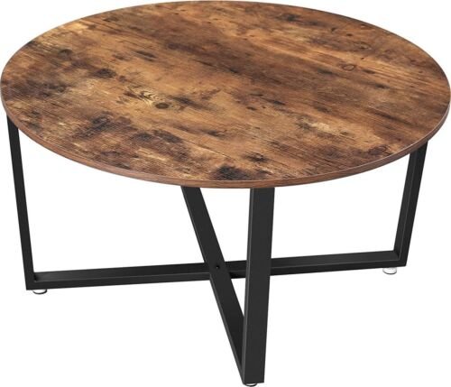 Parya Home - Salontafel - Vintage - Donkerbruin - 88x88x47 cm