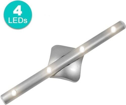 Stanglamp 22 cm met 4 leds en plakhouder zonder bedrading Eaxus