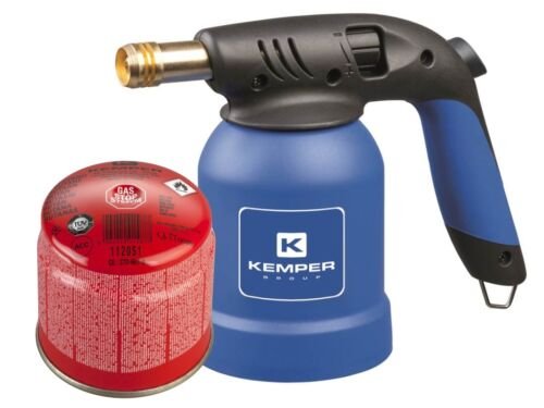 Kemper - Handgasbrander BBQ aansteker met piëzo aansteking incl. gasbus