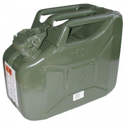 Jerrycan metaal 10L - voor elke brandstof - Groen