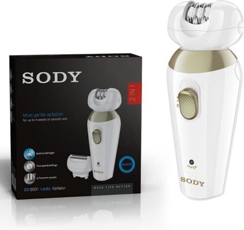SODY Epilator en scheerapparaat 2in1 - Snel resultaat voor gladde huid - Epileerapparaat - Scheerapparaat - unisex scheerapparaat - trimmer/epilator - precisietrimmer  - Pijnloos scheren