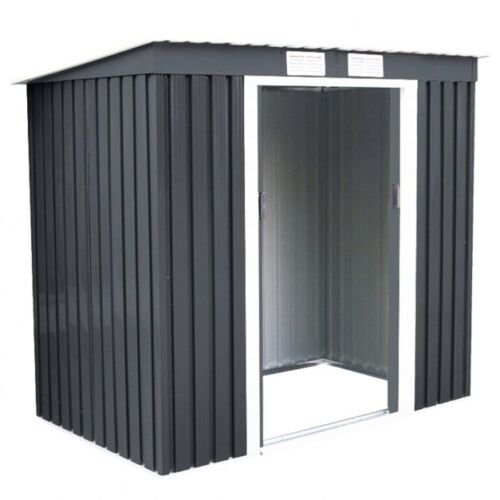 Coast Metalen Tuinhuisje - incl. Fundatie Lessenaarsdak - Donkergrijs - 213 x 130 x 173 cm