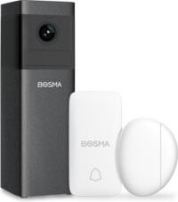 Bosma - X1-2DS - WiFi - Beveiligingsset voor binnen - Met sensoren - 1080P Full HD - 156° kijkhoek - Wit