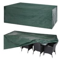 Kingsleeve Tuinmeubelhoes - Beschermhoes - Weerbestendig -308x138x89cm  - Groen