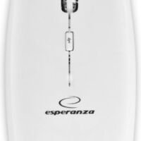 Esperanza Saturn | Draadloze 2.4GHz Optische Muis | Plat | Ambidextrous | DPI instelbaar 1000 / 1600DPI | 4 Buttons | Vertical Scroll | Wit