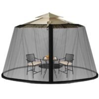 Coast Parasol Klamboe voor Buiten met 2 Deuren en d=Dubbele Rits - 12