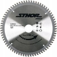STHOR Cirkelzaagblad Ø210 mm - 72 T - binnendiameter 30 mm - Voor Aluminium