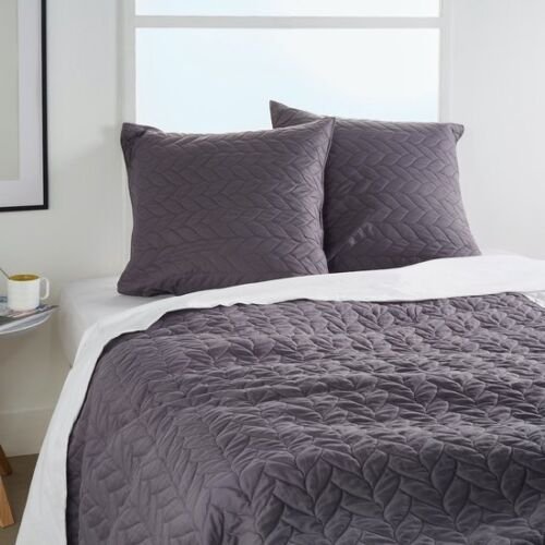 Atmosphera  Bedsprei Lei Grijs – 260×240 – Inclusief 2 Kussenslopen