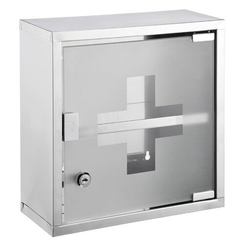 Haushalt Medicijnkastje Met Glazen Deur - 30 x 12 x 30 cm
