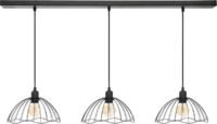 Atmosphera - Hanglamp  3 lampen industrieel - Metaal - Zwart