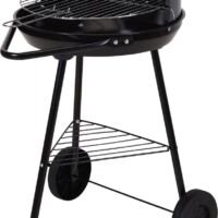 BBQ Houtskoolbarbecue - Grilloppervlak Ø 42 cm - Half open - RVS