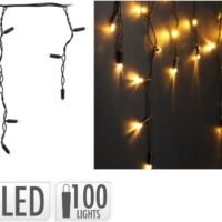 Kerstverlichting ijspegel 100 Led - Warm wit - 4 Meter