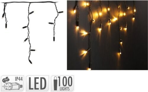 Kerstverlichting ijspegel 100 Led - Warm wit - 4 Meter