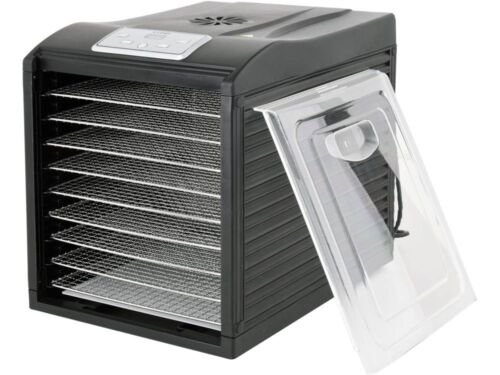 Lund Voedseldroger - Droogoven - RVS - 700W - 9-Laags - 8 Hitte-niveaus - 35° - 70°C