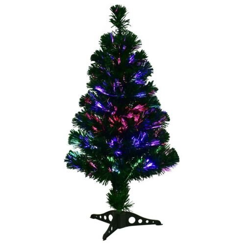 Coast Kunstkerstboom met Gekleurde Glasvezel Verlichting  - 90cm - Groen