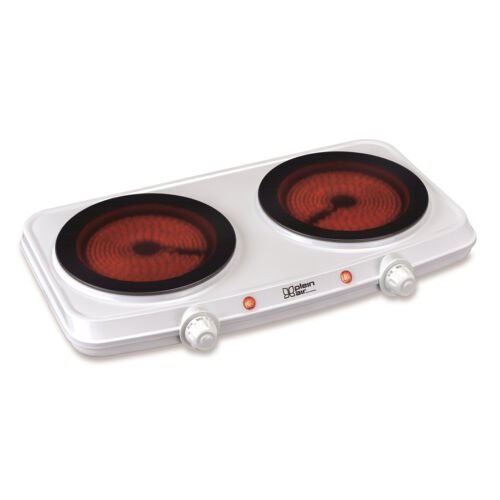 Plein Air - Infrarood Elektrische Kookplaat met 2 Kookzones - Wit - 2250W