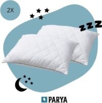 Parya Home -  Set van 2 - Hotel Hoofdkussen Doha - 60x70cm - Wit