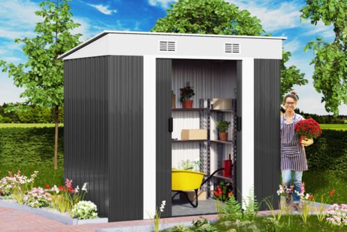 Gardebruk Tuinhuis Antraciet Metaal 196 x 122 x180 cm