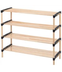 Storage solutions Schoenenrek 4 laags 76x28x58.5cm -  hout