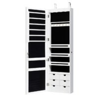 Coast Sieradendoos En Spiegelwand in 1 - 36 x 10 x 108 cm - Wit