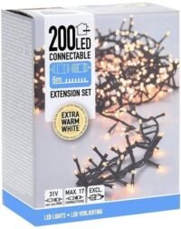 Nampook Kerstverlichting - Koppelbaar - 200 LED - 6 meter - Warm Wit