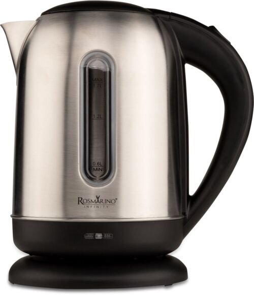Rosmarino Infinity Waterkoker RVS - 2200W - 1.7 liter - droogkookbeveiliging - BPA-vrij