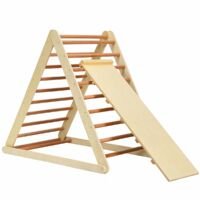 Coast Houten Klimrek en Ladder Driehoek Opvouwbaar van kinderen 122 x 71 x 110 cm - Hout