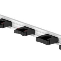 Toolflex Aluminium Rail met 5 Gereedschapshouders