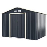 Coast Stalen Tuinhuis Multifunctionele Berging - 277 x 202 x 191 cm - Grijs