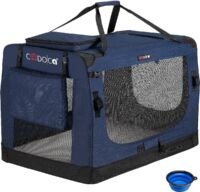 Cadoca honden & kattenreismand - XXXL - 101 x 68 x 65 cm - 6 kg - polyester - marine blauw