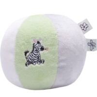 Bébé-jou speelbal Dinkey Zebra met rammelaar