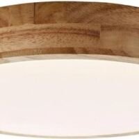 Briljant Plafondlamp 49cm hout licht -Dimbaar / lichtkleur instelbaar