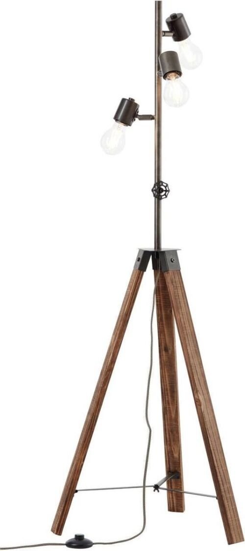 Brilliant Vloerlamp 1-licht antiek 4x A60