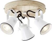 Brilliant SEED Plafondlamp 3xGU10 Hout Wit