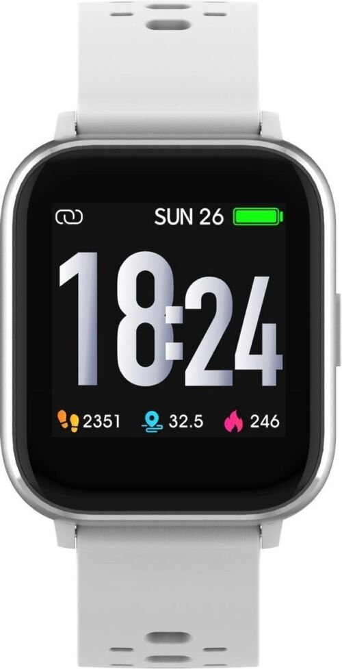 Denver SW-163 - Smartwatch - Bluetooth - Sport & Social activity - Hartslag meter - Lichaamstemperatuur meter - Sleep tracker - iOS & Android - Wit